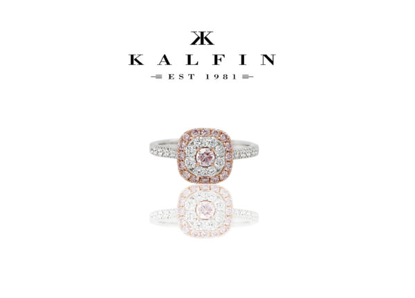 Custom made Argyle pink diamond engagement ring by kalfin Jewellery, diamond engagement ring by Kalfin Jewellery