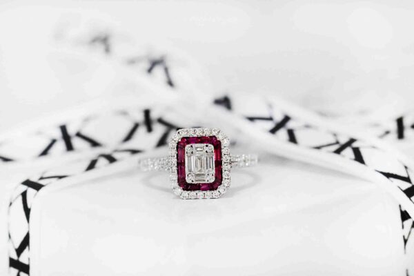 Custom made ruby rings by kalfin jewellery