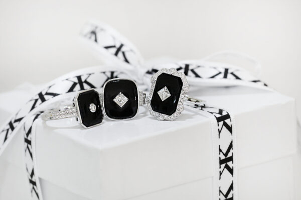 Art Deco & Black Onyx Vintage Engagement Rings