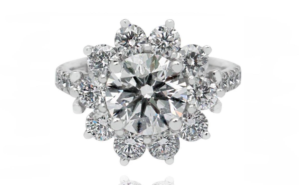 Chiara white gold diamond engagement ring
