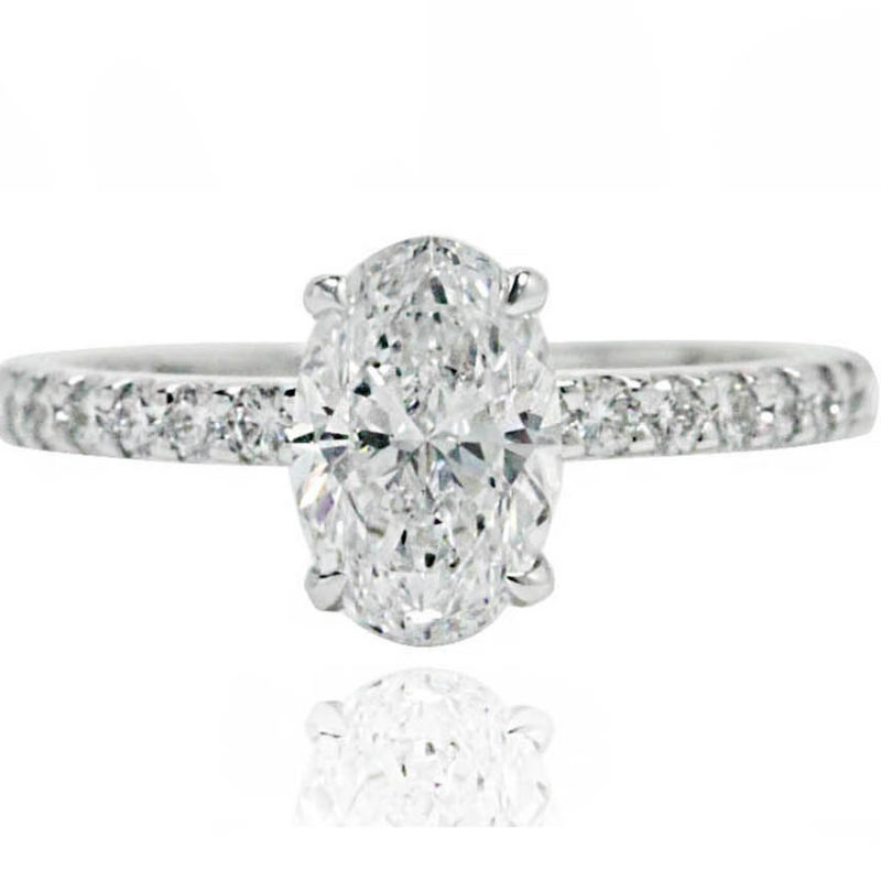 Olivia oval 18CT Cut white gold diamond engagement ring