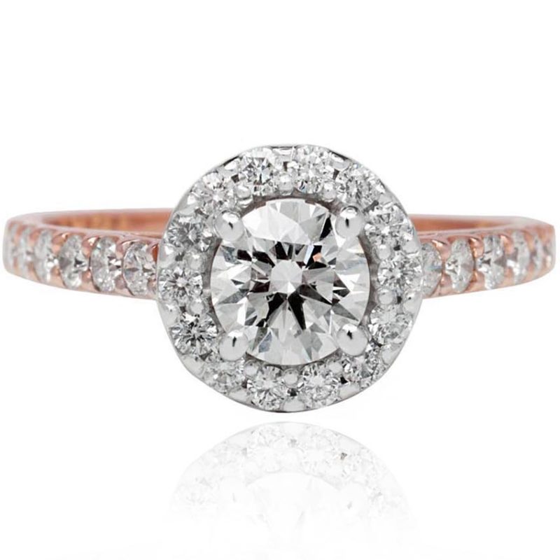 Rosi rose gold diamond engagement ring