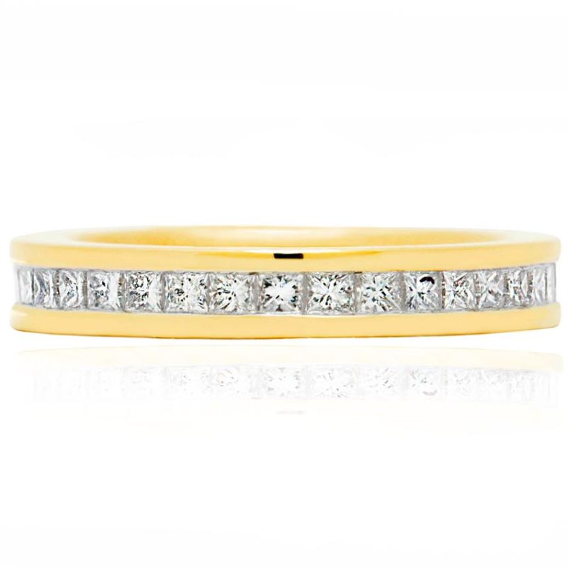 Riley yellow gold diamond engagement ring