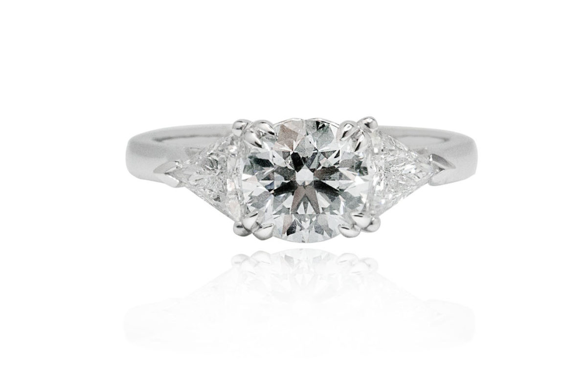 Lia white gold diamond engagement ring